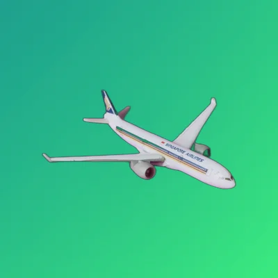 Kinder Surprise Singapore Airlines Aircraft - Vintage Ferrero - Thumbnail 3
