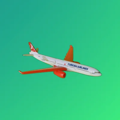 Kinder Surprise Turkish Airlines Aircraft - Vintage Ferrero - Thumbnail 2