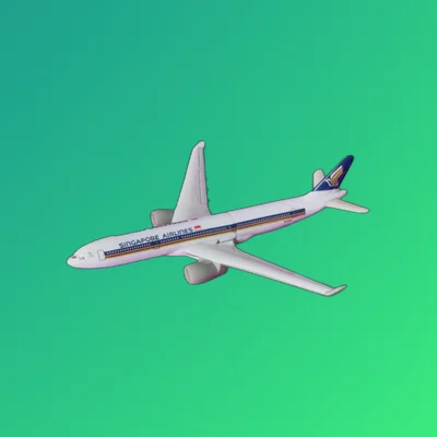 Kinder Surprise Singapore Airlines Aircraft - Vintage Ferrero