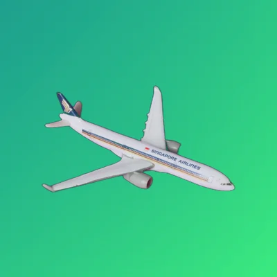 Kinder Surprise Singapore Airlines Aircraft - Vintage Ferrero - Thumbnail 2
